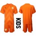 Billige Uruguay Målmand Børnetøj Udebanetrøje til baby VM 2022 Kortærmet (+ korte bukser)